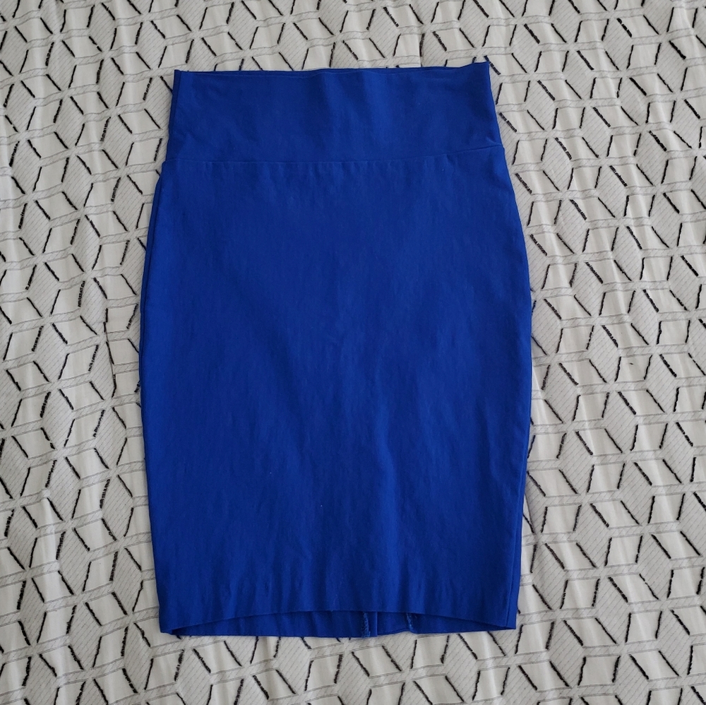 Royal blue pencil skirt